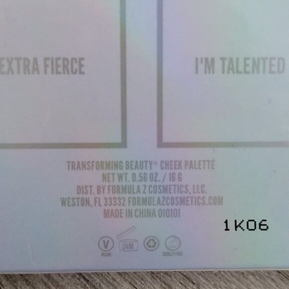 NIB FORMULA Z COSMETICS Transforming Beauty Cheek Palette - Picture 11 of 11